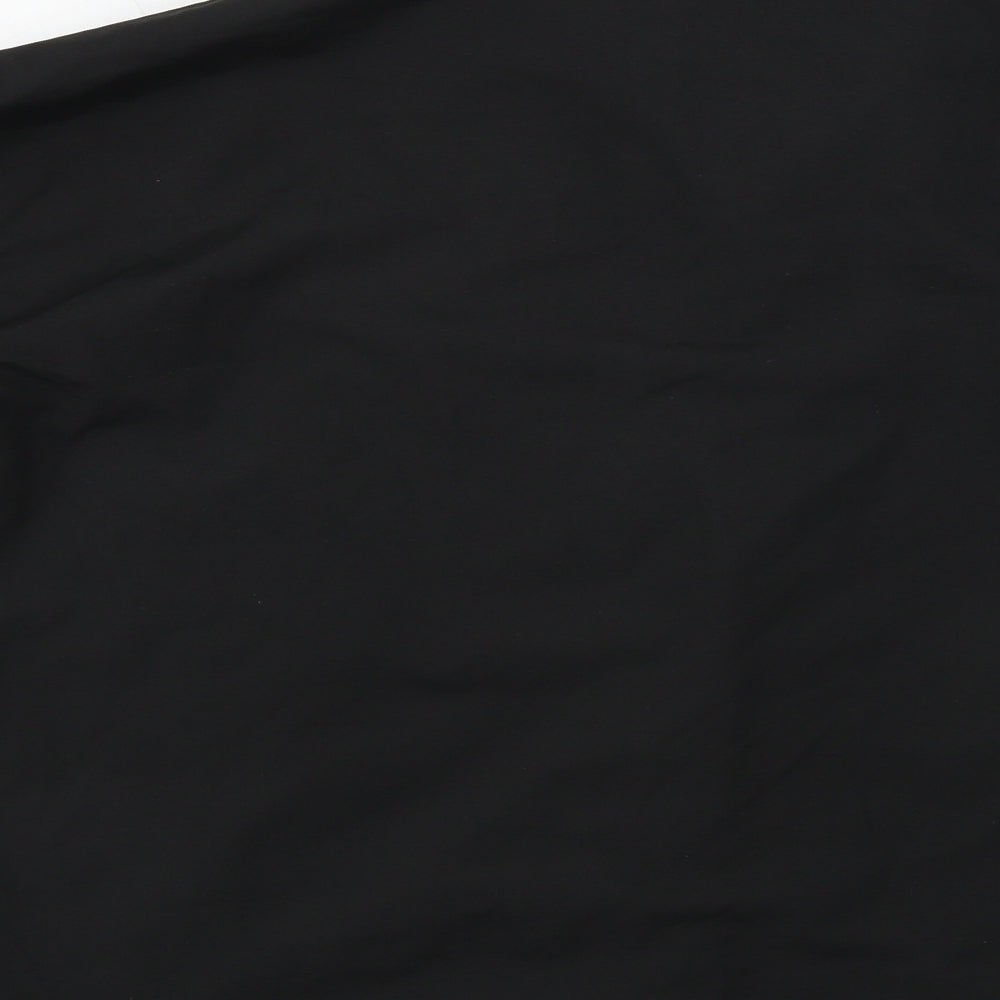Boohoo Womens Black Basic Button-Up Size 6