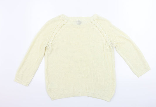 H&M Womens Beige Pullover Jumper Size S
