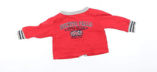 Earlydays Baby Red Cardigan Jumper Size 9-12 Months