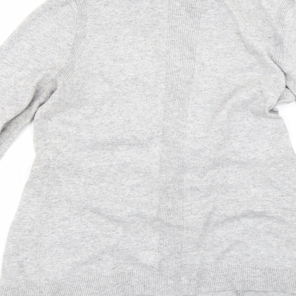 cc Womens Grey Cardigan Jumper Size S