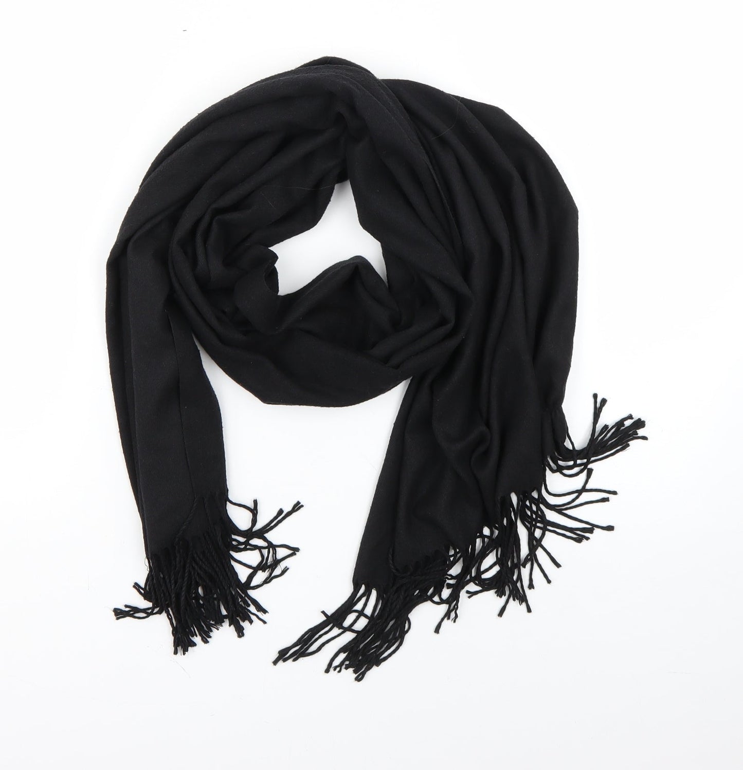 Preworn Unisex Black Scarf