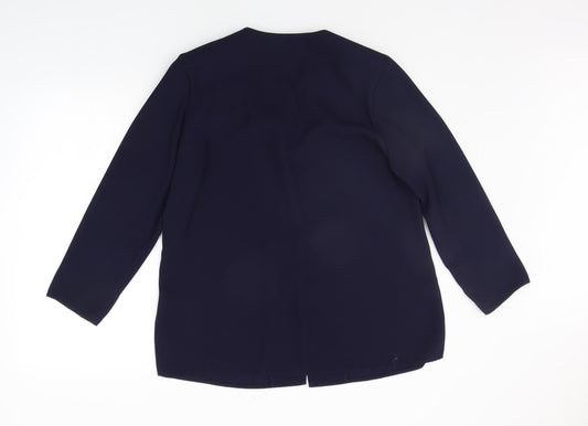 Penelope Jane Womens Blue Jacket Blazer Size 14