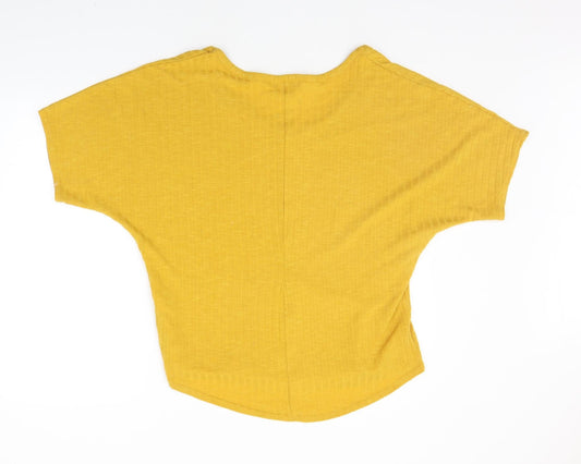Select Womens Yellow Pullover Jumper Size M