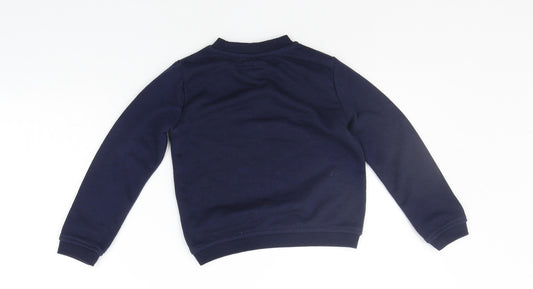 Primark Boys Blue Pullover Jumper Size 4-5 Years - Beautiful