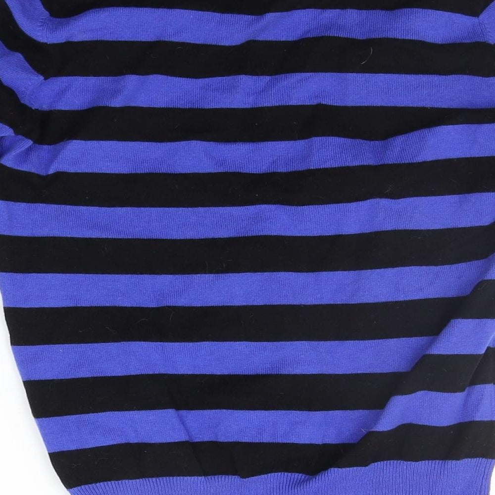 Atmopshere Womens Blue Striped Pullover Jumper Size 8