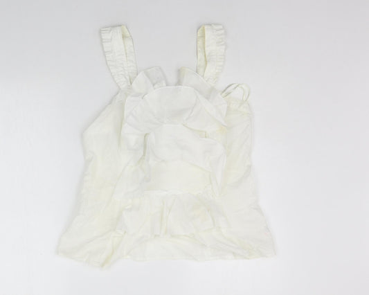 NEXT Womens White Basic Blouse Size 10
