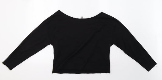 ASOS Womens Black Pullover Sweatshirt Size 8