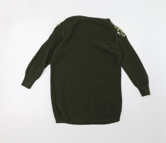 Oasis Womens Green Pullover Sweatshirt Size S