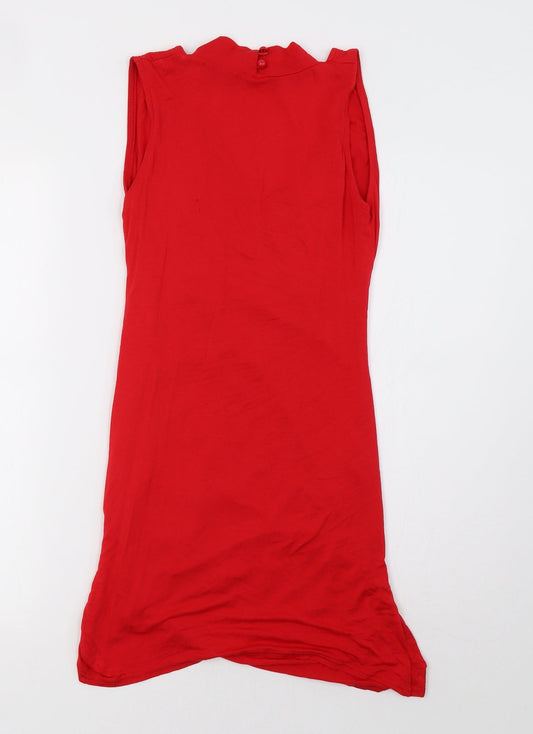 PRETTYLITTLETHING Womens Red A-Line Size 10