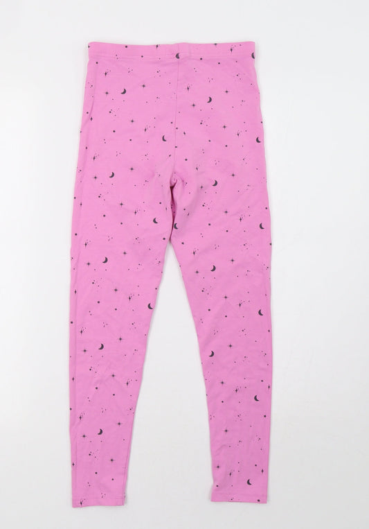 georhe Girls Pink Polka Dot Pyjama Pants Size 9-10 Years