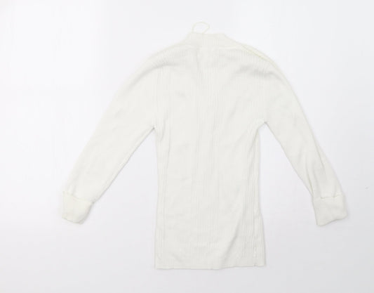Matalan Womens White Pullover Sweatshirt Size 8