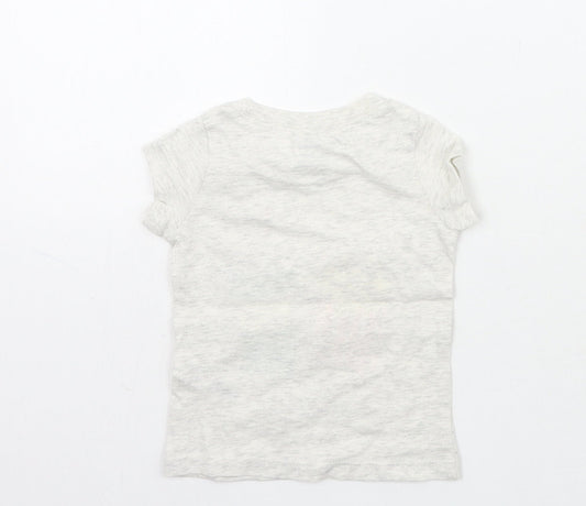 Carters Girls Grey Basic T-Shirt Size 9-12 Months