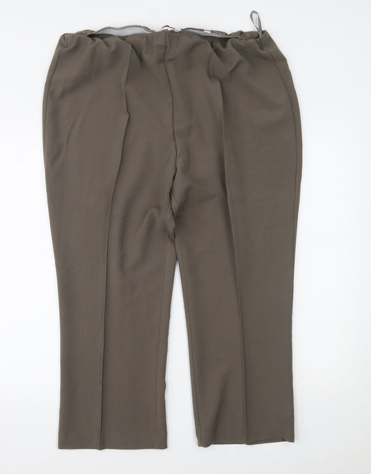julipa Womens Green Trousers Size 20 L23.5 in