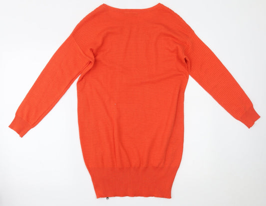 Select Womens Orange Pullover Jumper Size 8