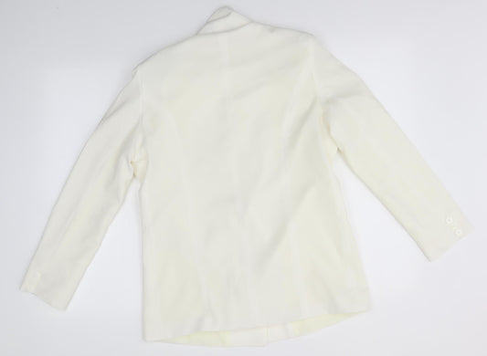 Missguided Womens Ivory Jacket Size 10