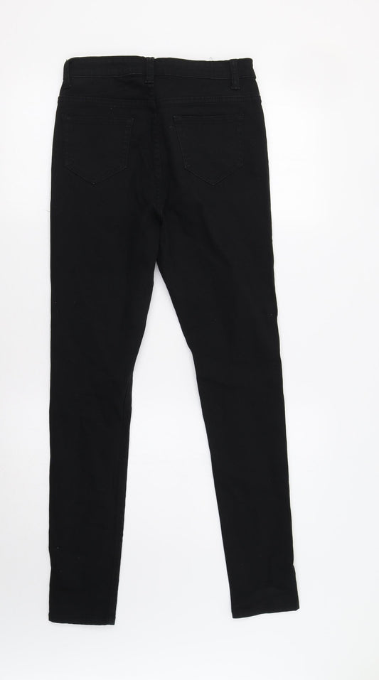 Boohoo Womens Black Skinny Jeans Size 10 L30 in