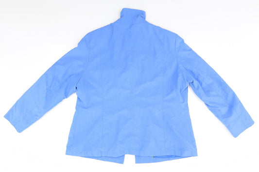 Marks and Spencer Womens Blue Overcoat Jacket Size 18