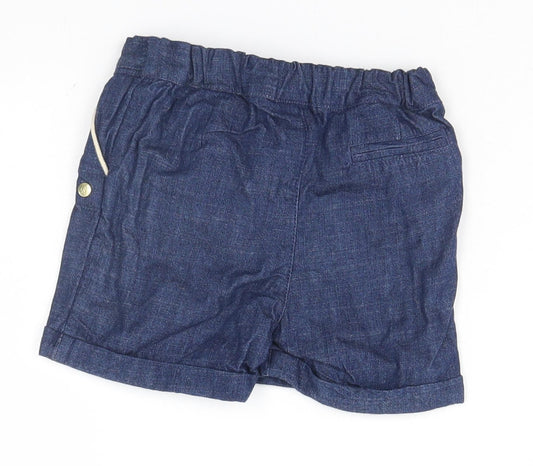 Marks and Spencer Boys Blue Track Pants Trousers Size 9-12 Months