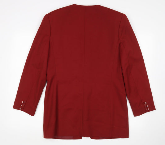 Planet Womens Red Jacket Sport Coat Size 12