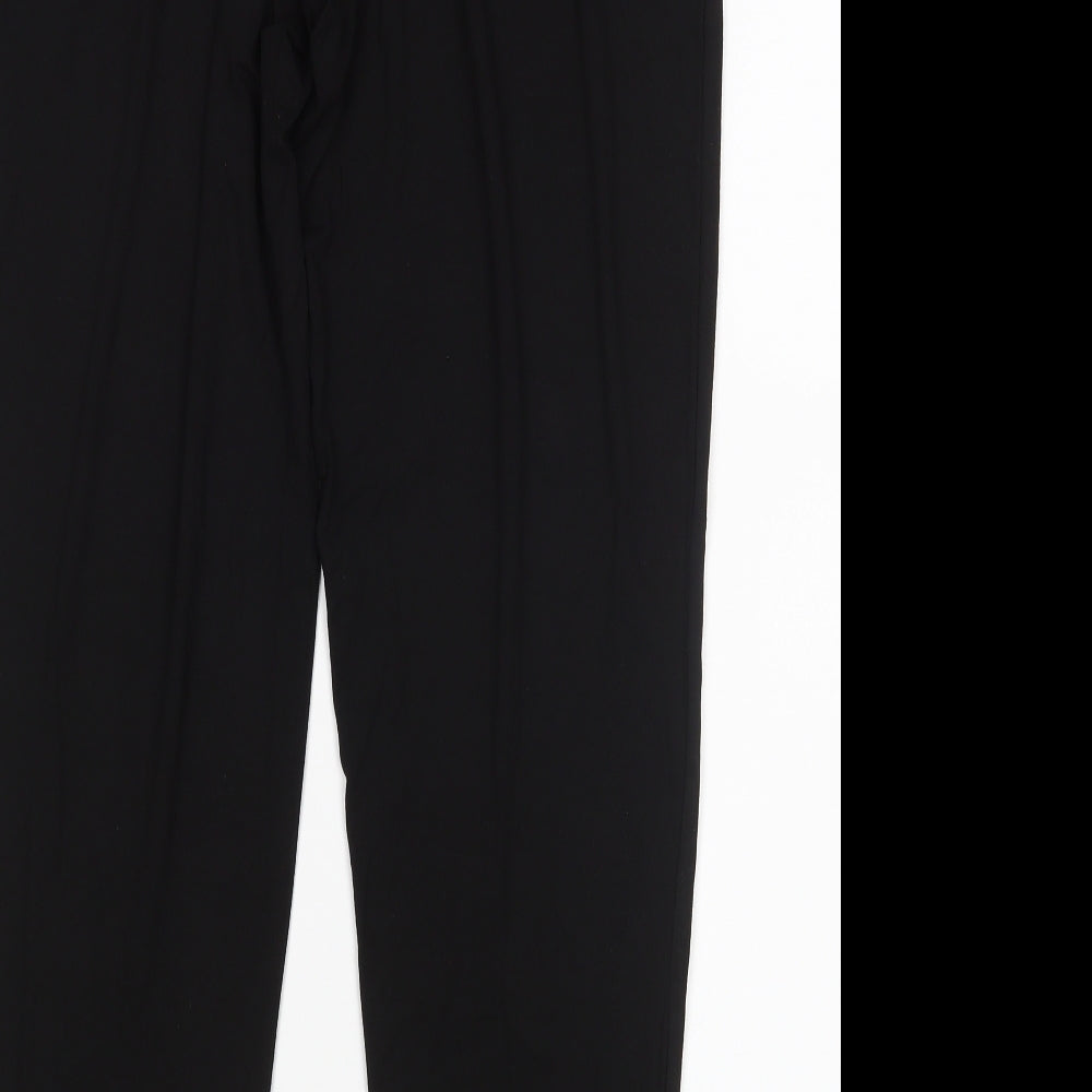 Papaya Womens Black Sweatpants Trousers Size 12 L28 in