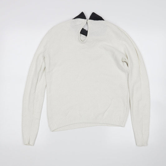 ASOS Womens White Pullover Jumper Size 10