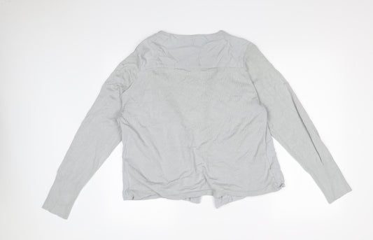 Per Una Womens Grey Cardigan Jumper Size 16
