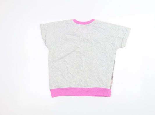 Disney Womens Grey Basic T-Shirt Size S