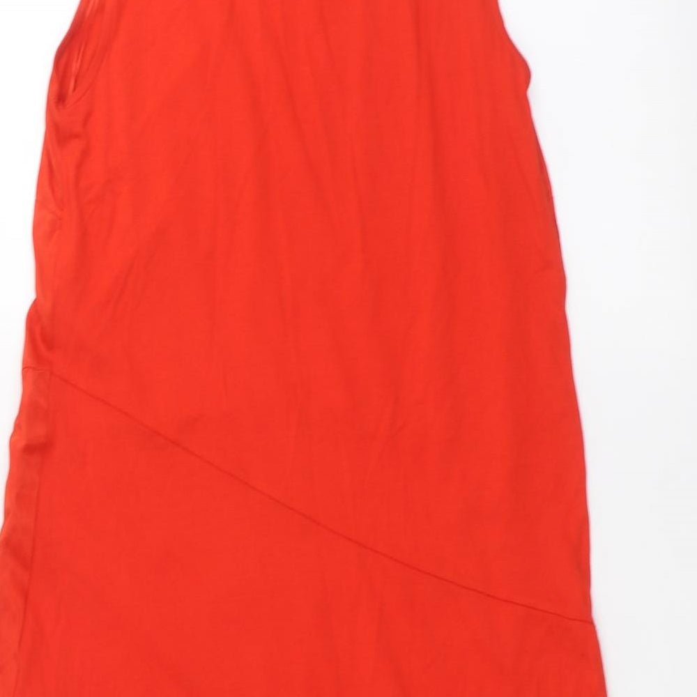 Marks and Spencer Womens Orange Basic Blouse Size 10