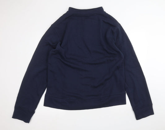 rock n roll Mens Blue Full Zip Jumper Size XL