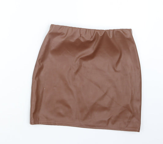Rebellious Womens Brown Straight & Pencil Skirt Size 8