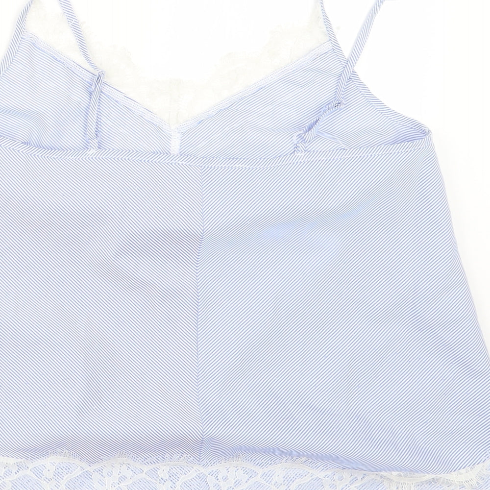 Atmosphere Womens Blue Striped Camisole T-Shirt Size 10
