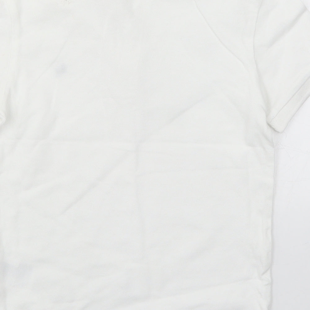 H&M Boys White Basic Polo Size 7-8 Years