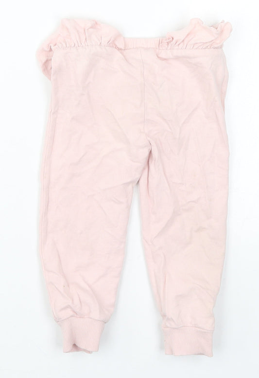 Matalan Girls Pink Sweatpants Trousers Size 18-24 Months