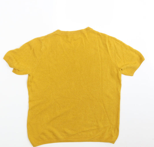 Classic Womens Yellow Pullover Jumper Size 10
