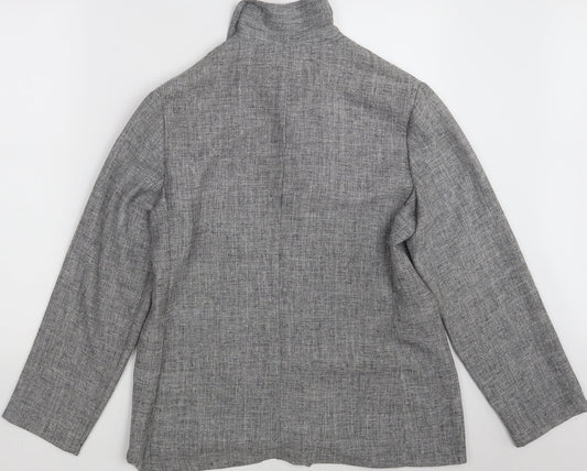Preworn Womens Grey Jacket Blazer Size 14