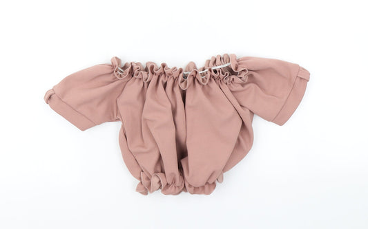 New Look Womens Pink Cropped T-Shirt Size 6
