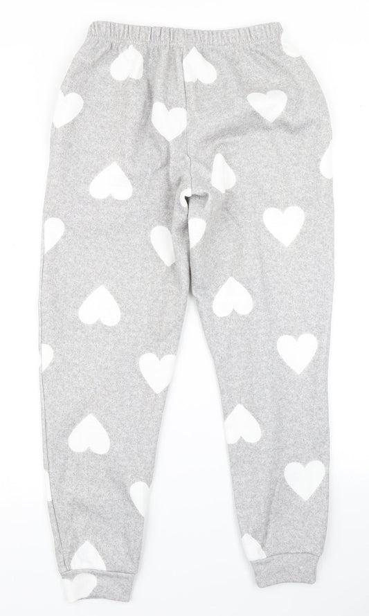V by Very Womens Grey Polka Dot Jogger Trousers Size 8 L27 in - Loungewear