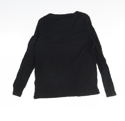 Gap Womens Black Basic Blouse Size M