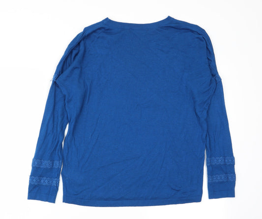 M&S Womens Blue Pullover Jumper Size S