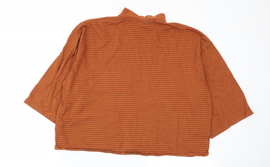 STR Womens Multicoloured Striped Basic T-Shirt Size 10