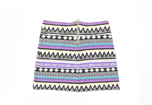 Topshop Womens Multicoloured Geometric Basic Tank Size 10 - boob tube