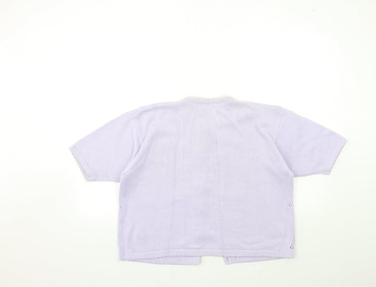 Richards Womens Purple Knit Cardigan Jumper Size L