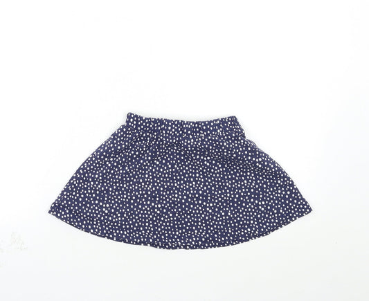 George Girls Blue Polka Dot A-Line Skirt Size 2-3 Years