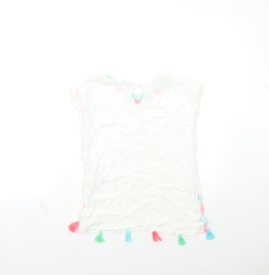 Matalan Boys White Kimono Button-Up Size 6 Years