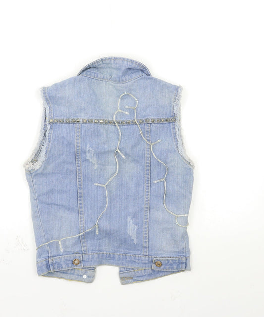 lxq Womens Blue Denim Jacket Size S - fair lights