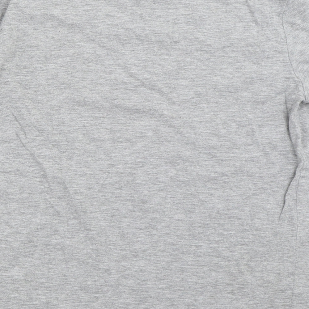 Rebel Boys Grey Basic T-Shirt Size 10-11 Years