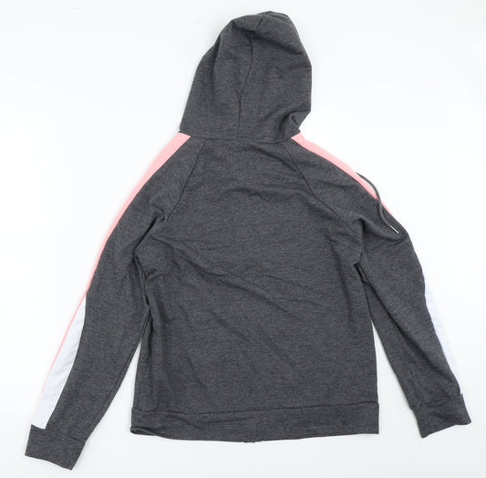 Hawiton Womens Grey Full Zip Hoodie Size S