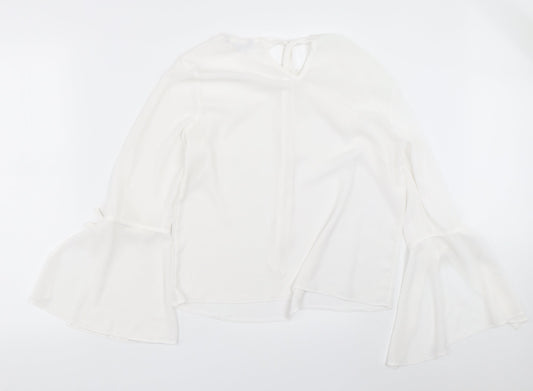 Red Herring Womens White Basic Blouse Size 12