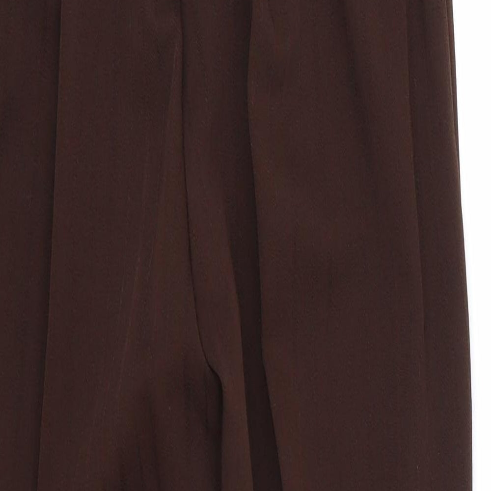 Preworn Womens Brown Trousers Size 12 L25 in