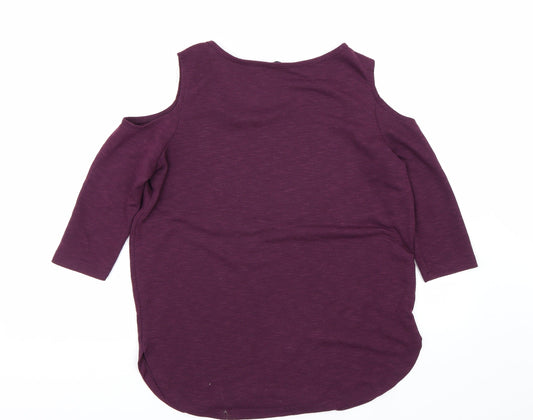 Select Womens Purple Basic Tank Size 12